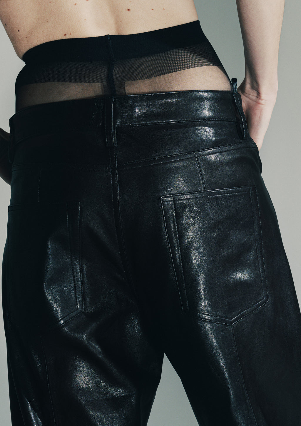 Judith I Leather Trousers - Black