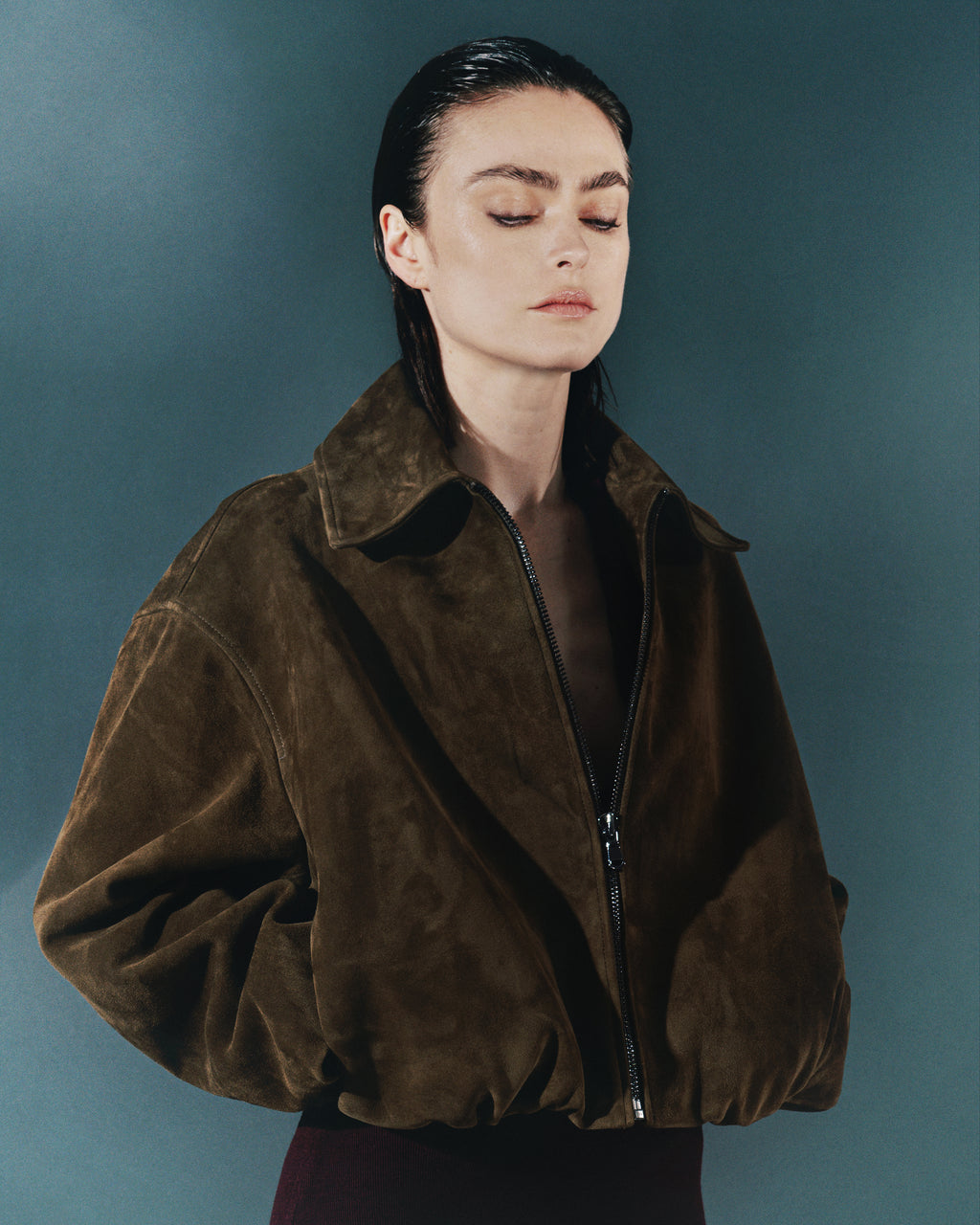 Milia I Suede Jacket - Khaki