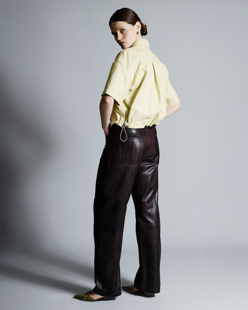 Judith I Leather Trousers - Glacé