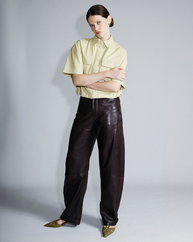 Judith I Leather Trousers - Glacé