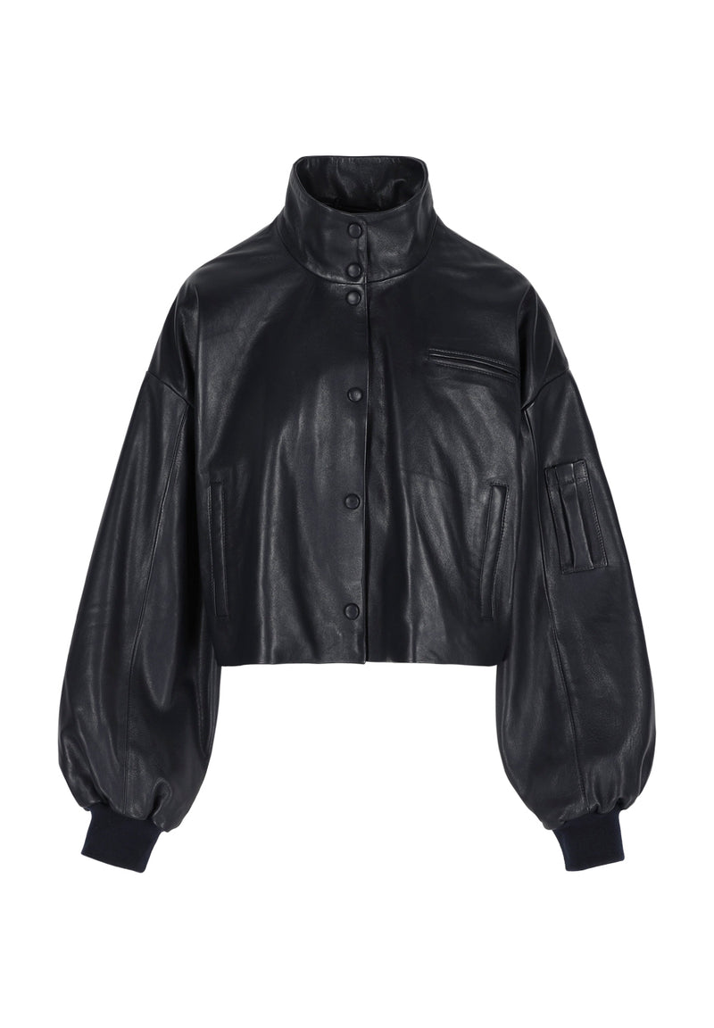 Angie I Leather Jacket - Black