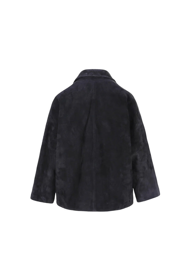 Barry I Suede Jacket - Midnight