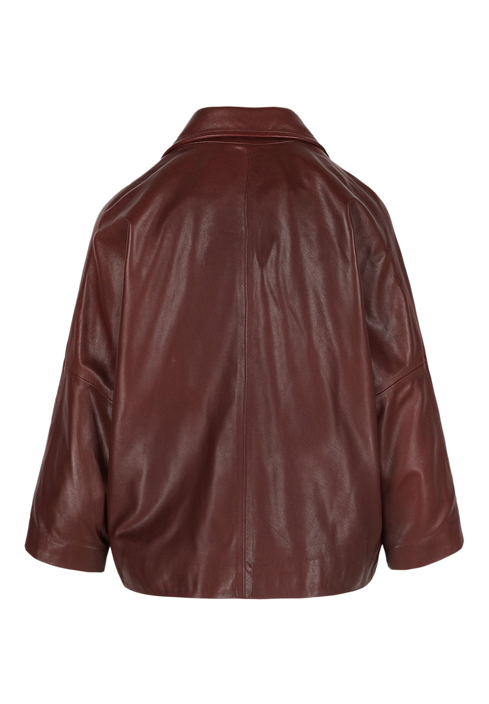Barry I Leather Jacket - Wine