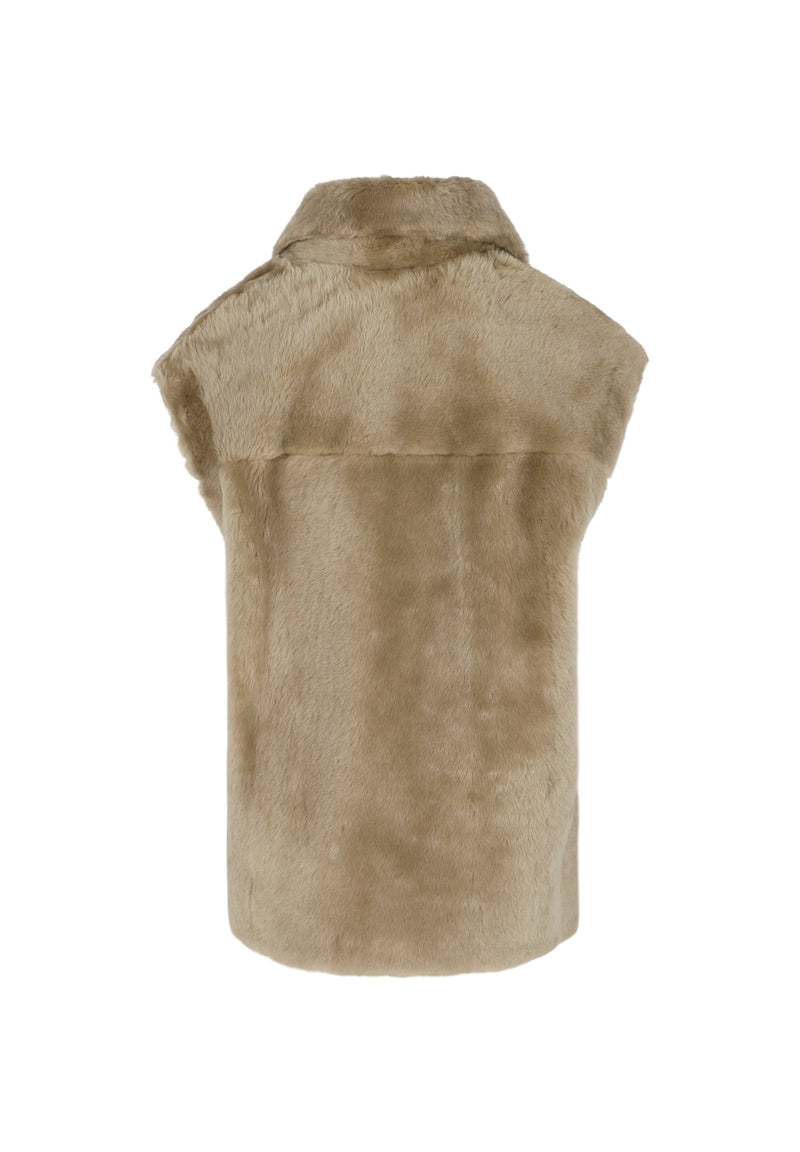 Bilbao I Shearling Coat - Camel