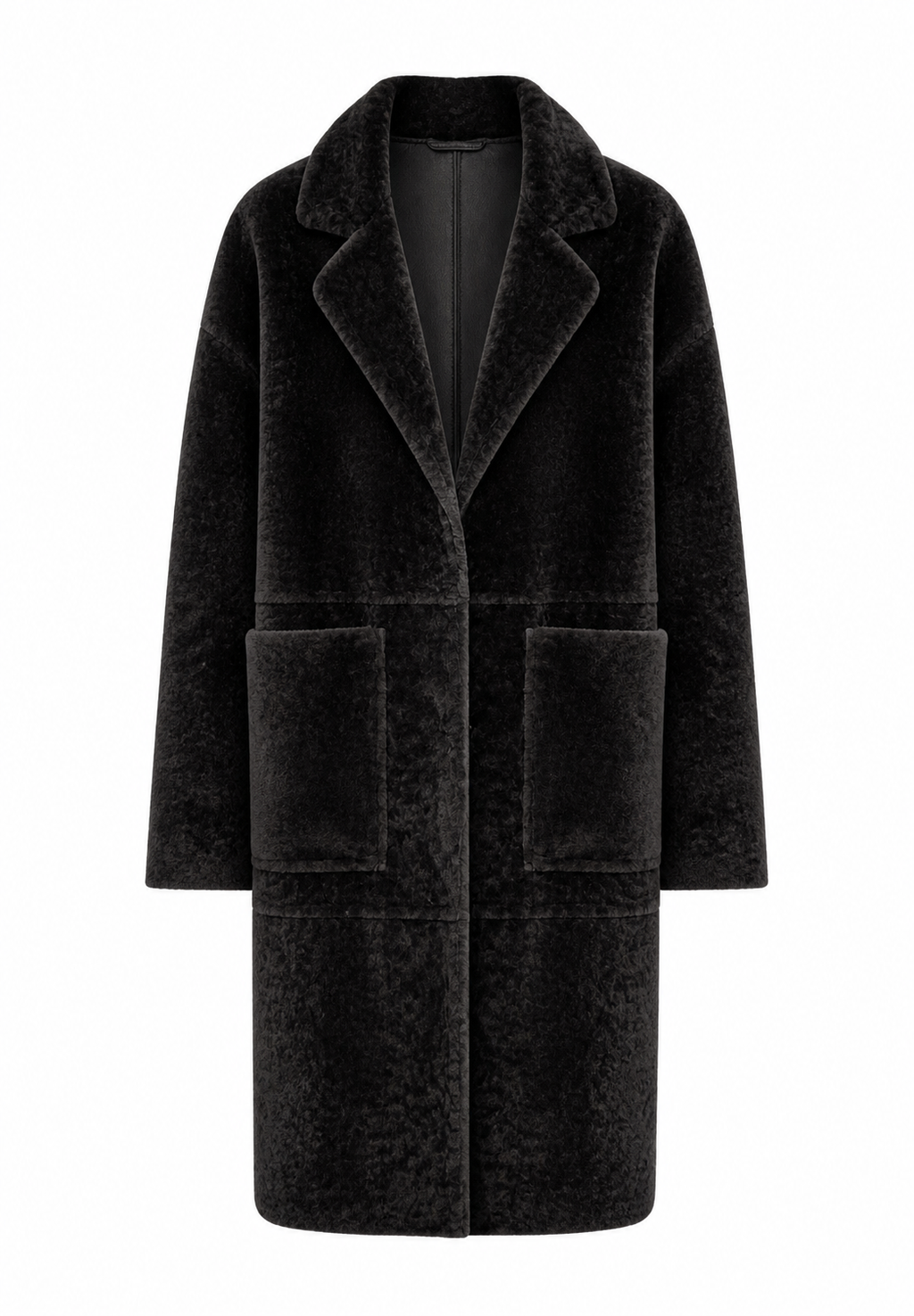 Nancy Long I Shearling Coat - Dark Brown