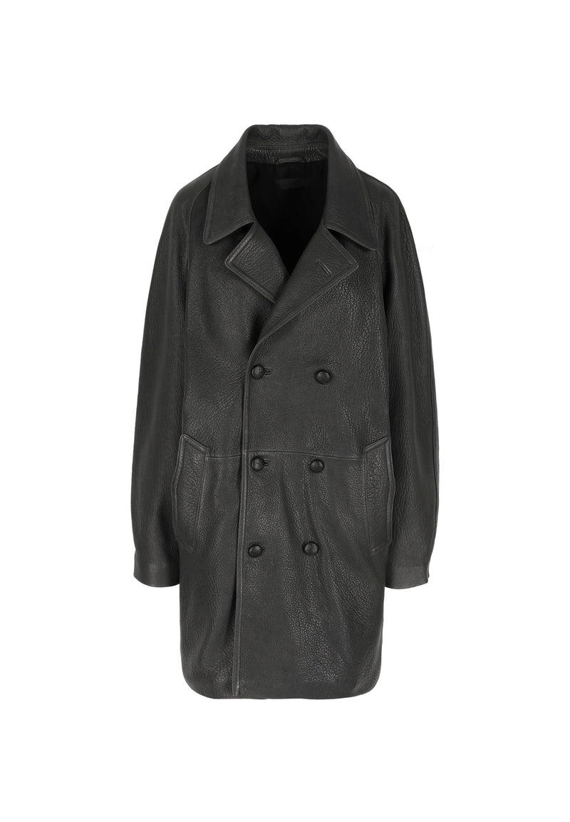 Doris I Bubble Leather Jacket - Grey