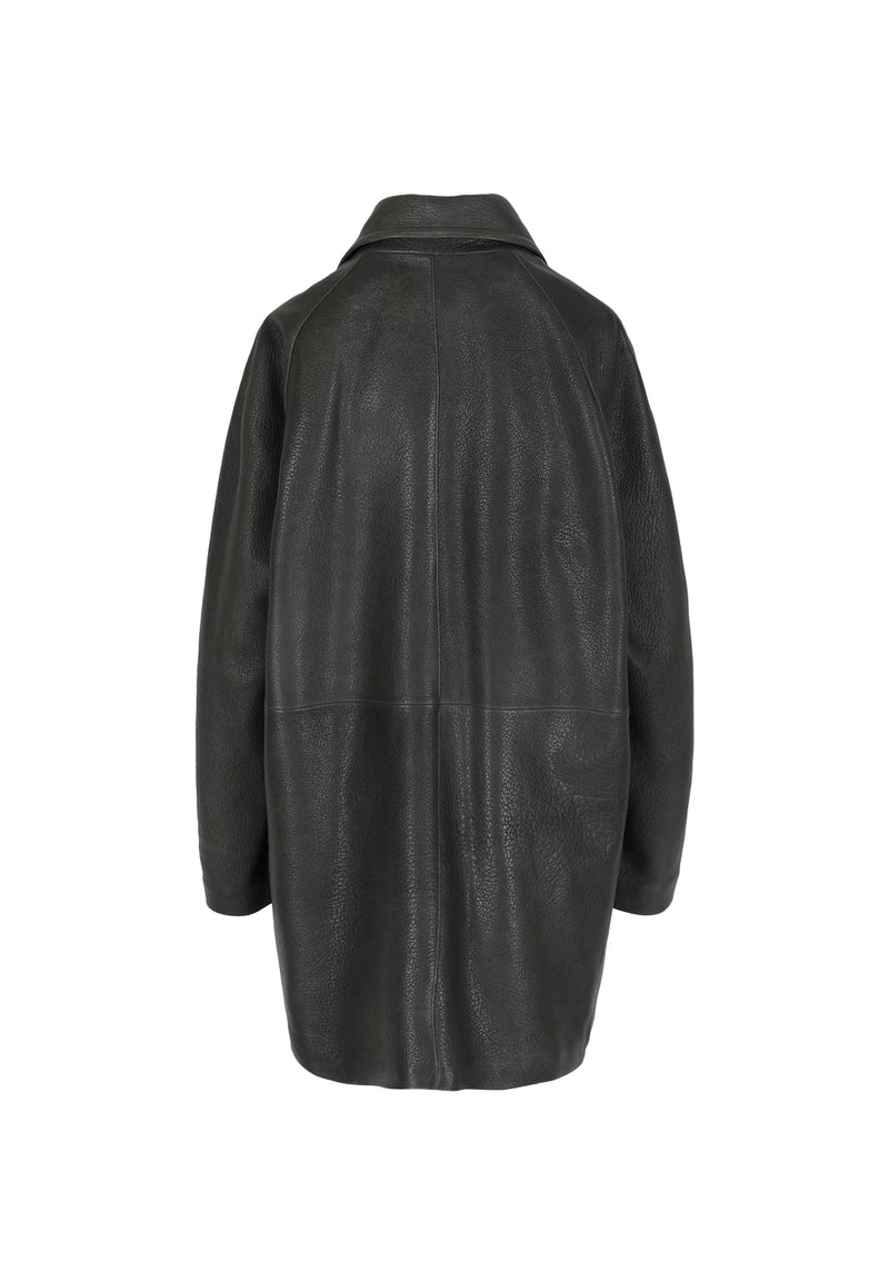 Doris I Bubble Leather Jacket - Grey