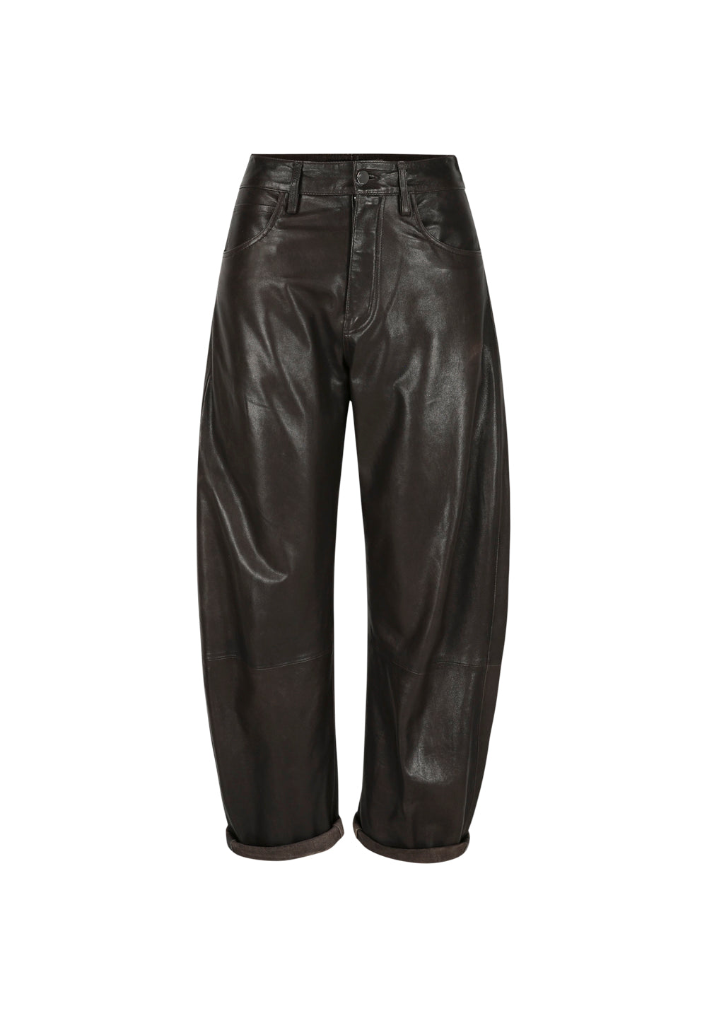 Judith I Leather Trousers - Dark Brown