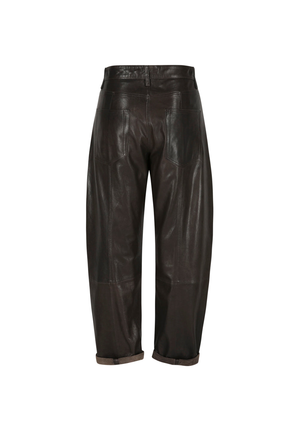 Judith I Leather Trousers - Dark Brown