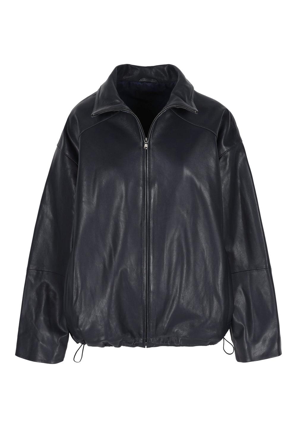 Kato I Leather Jacket - Navy