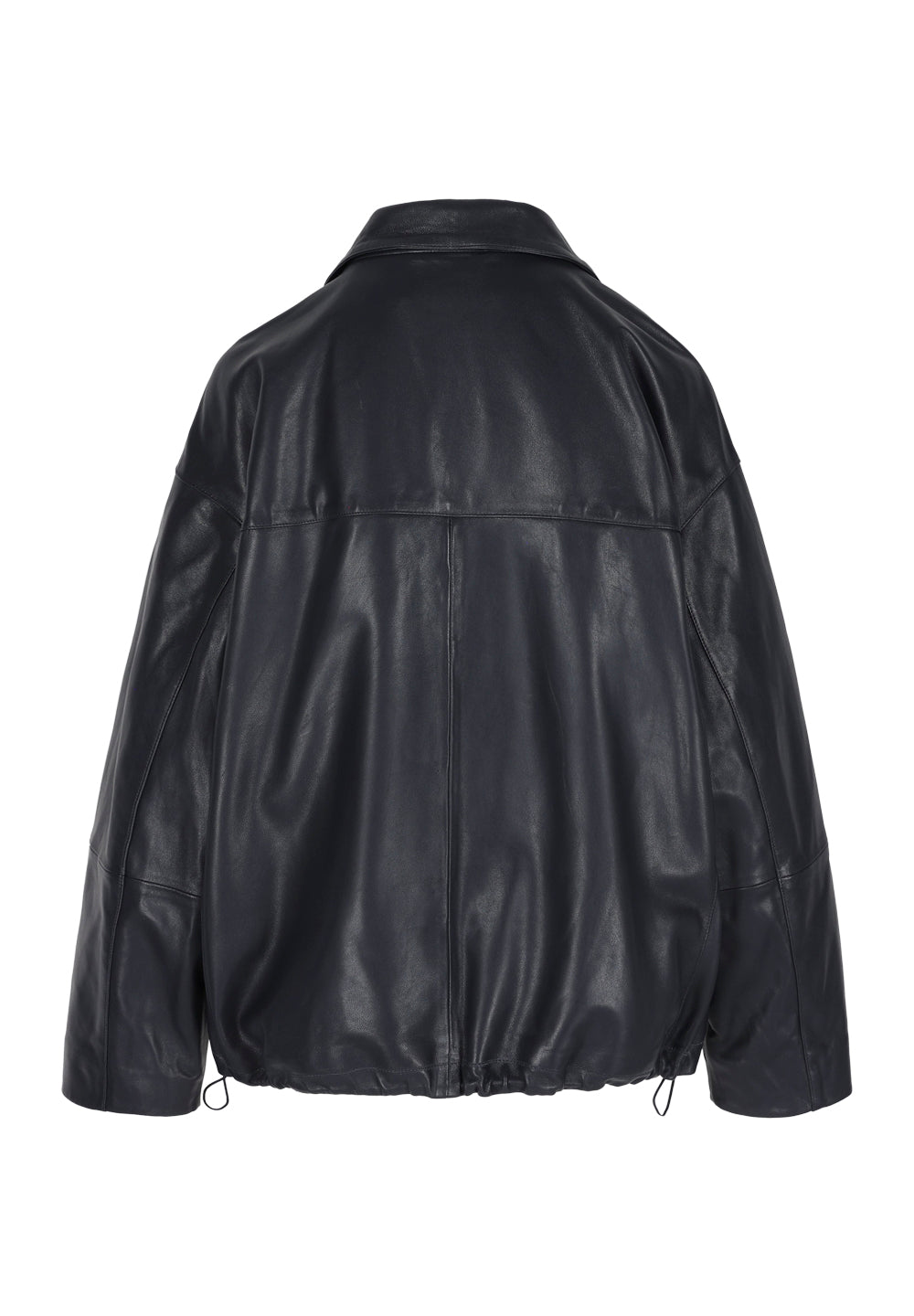 Kato I Leather Jacket - Navy
