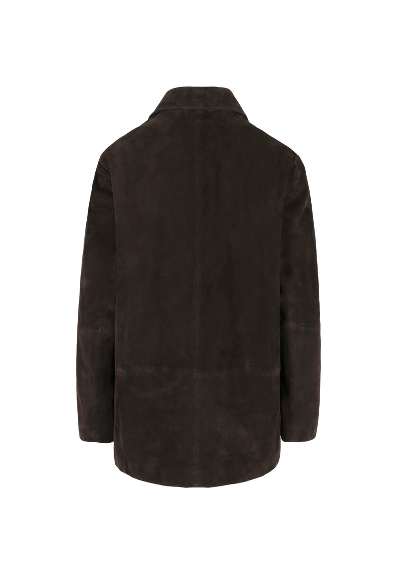 Kirsi I Suede Blazer - Dark Brown