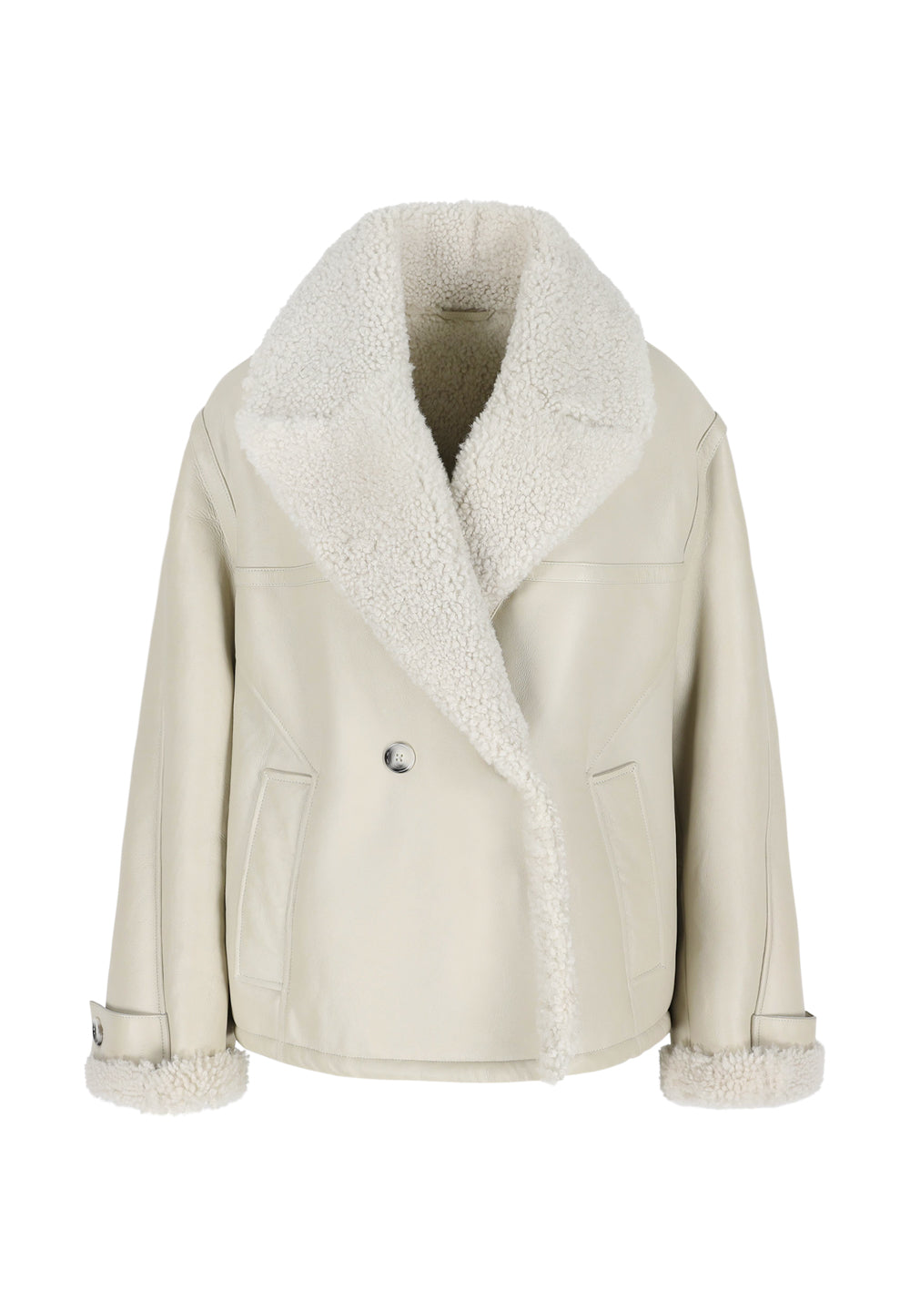 Marcella I Shearling Coat - Ecru