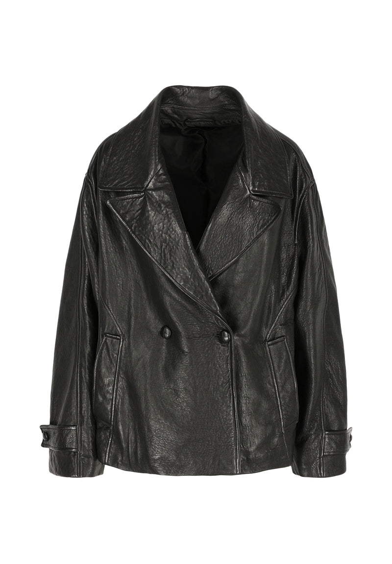 Margot I Leather Jacket - Black