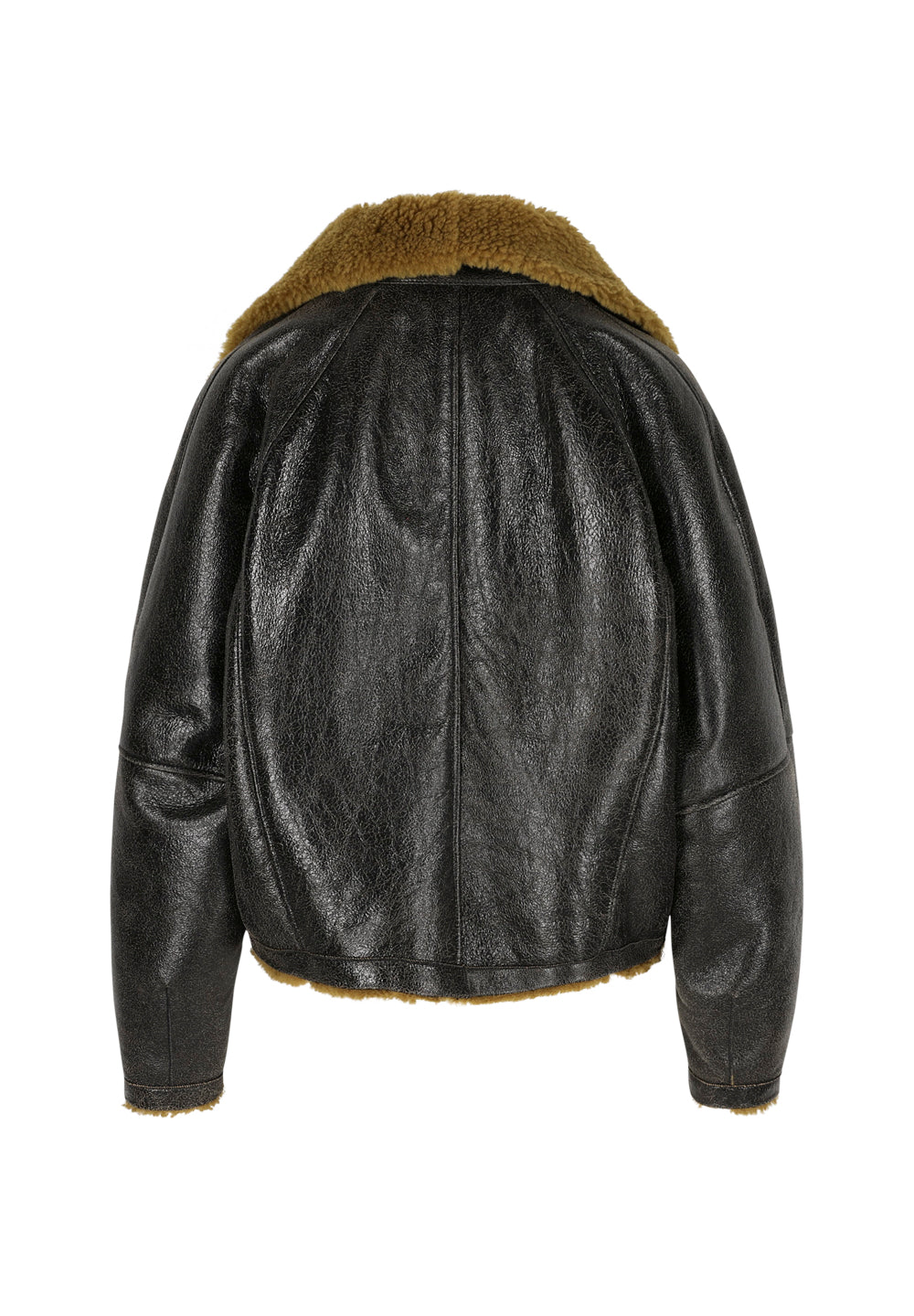 Marie I Crack Curly Coat - Brown