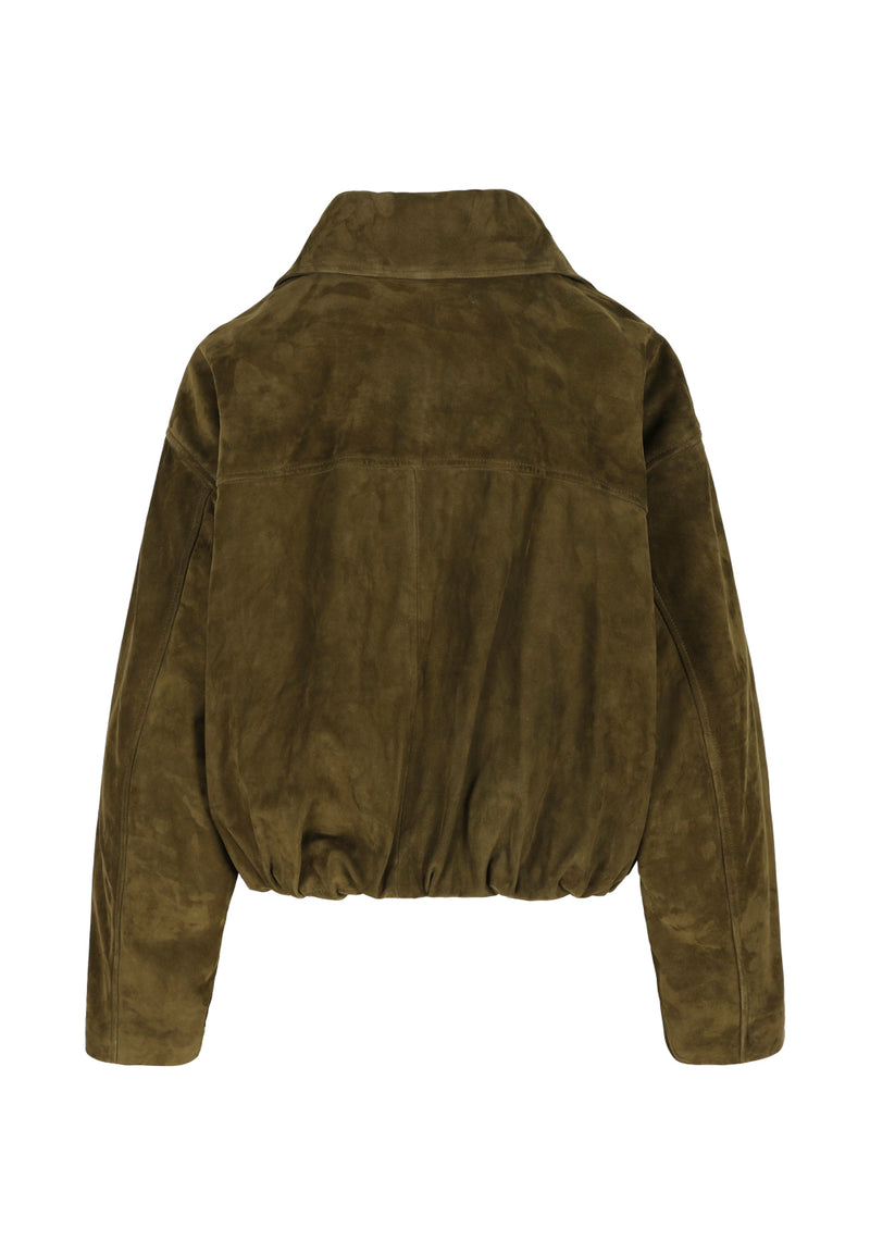 Milia I Suede Jacket - Khaki