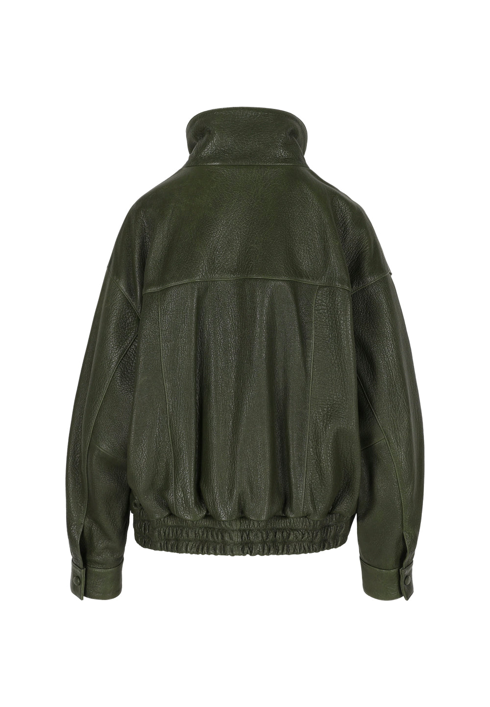 Nicola I Bubble Leather Jacket - Khaki