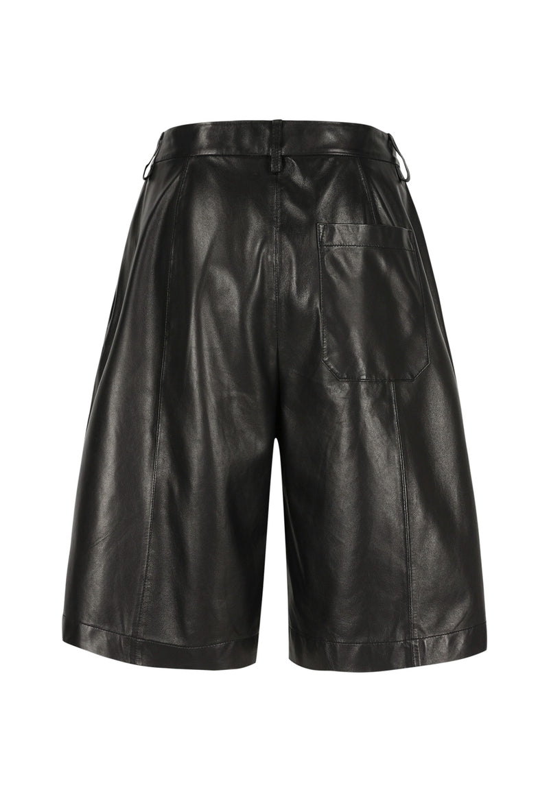 Sierra I Leather Bermuda - Black
