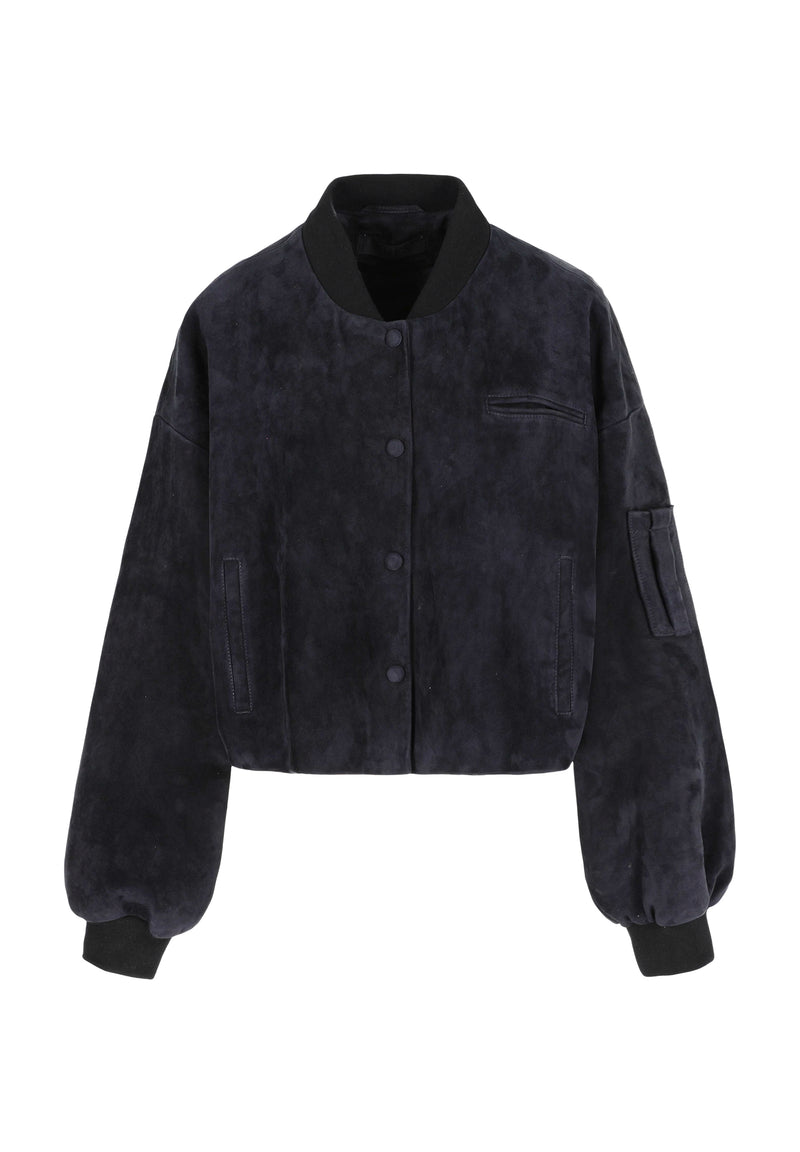 Viktorya I Suede Bomber - Midnight