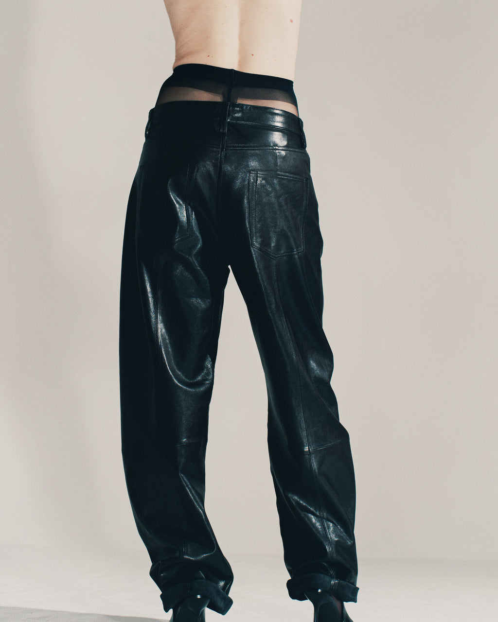 Judith I Leather Trousers - Black