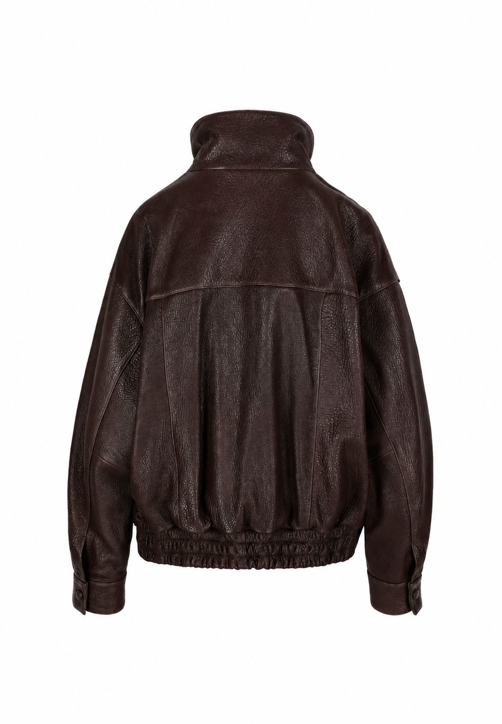 Nicola I Bubble Leather Jacket - Brown