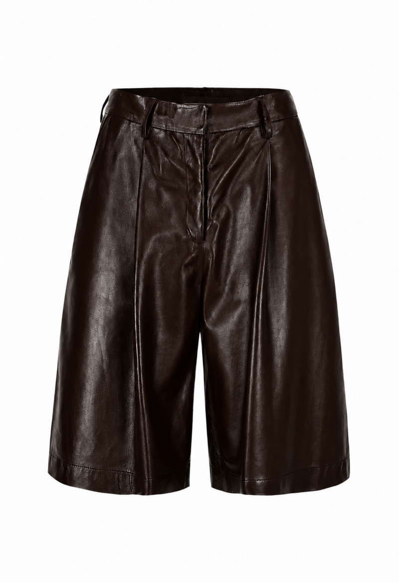 Sierra I Leather Short - Dark Brown