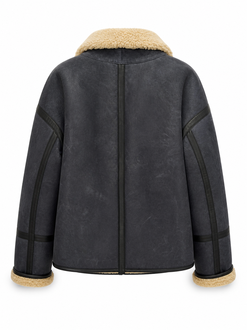 Trudy I Crack Curly Coat - Black