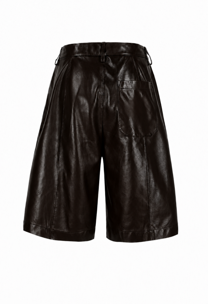 Sierra I Leather Short - Dark Brown