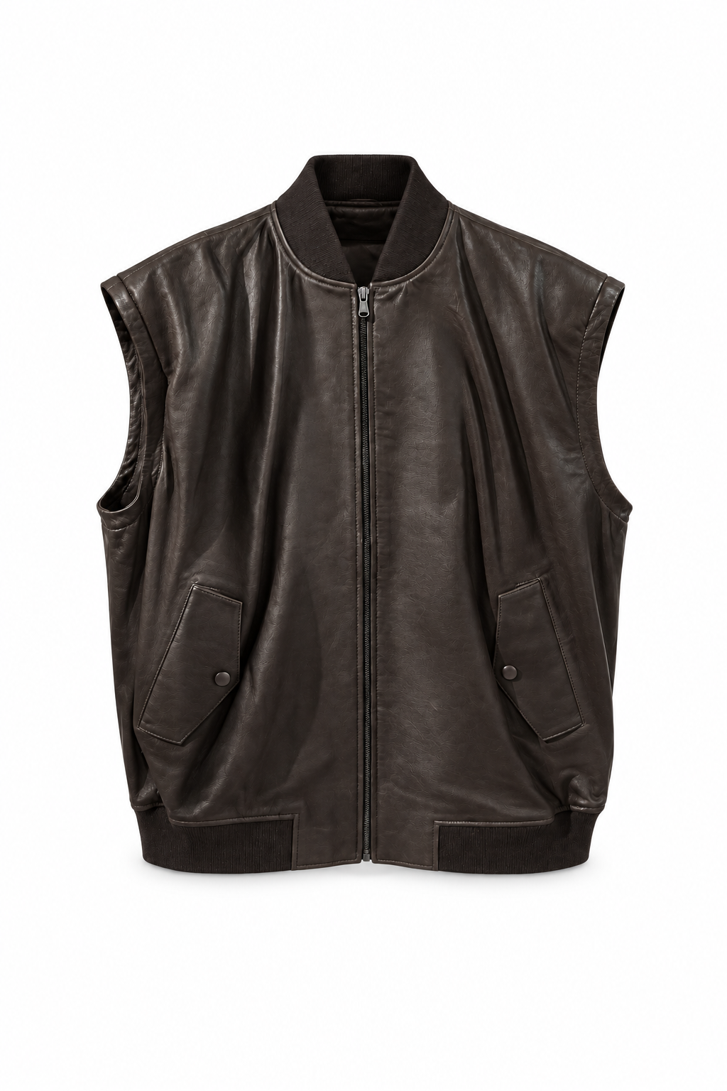 Jale I Leather Jacket - Dark Brown