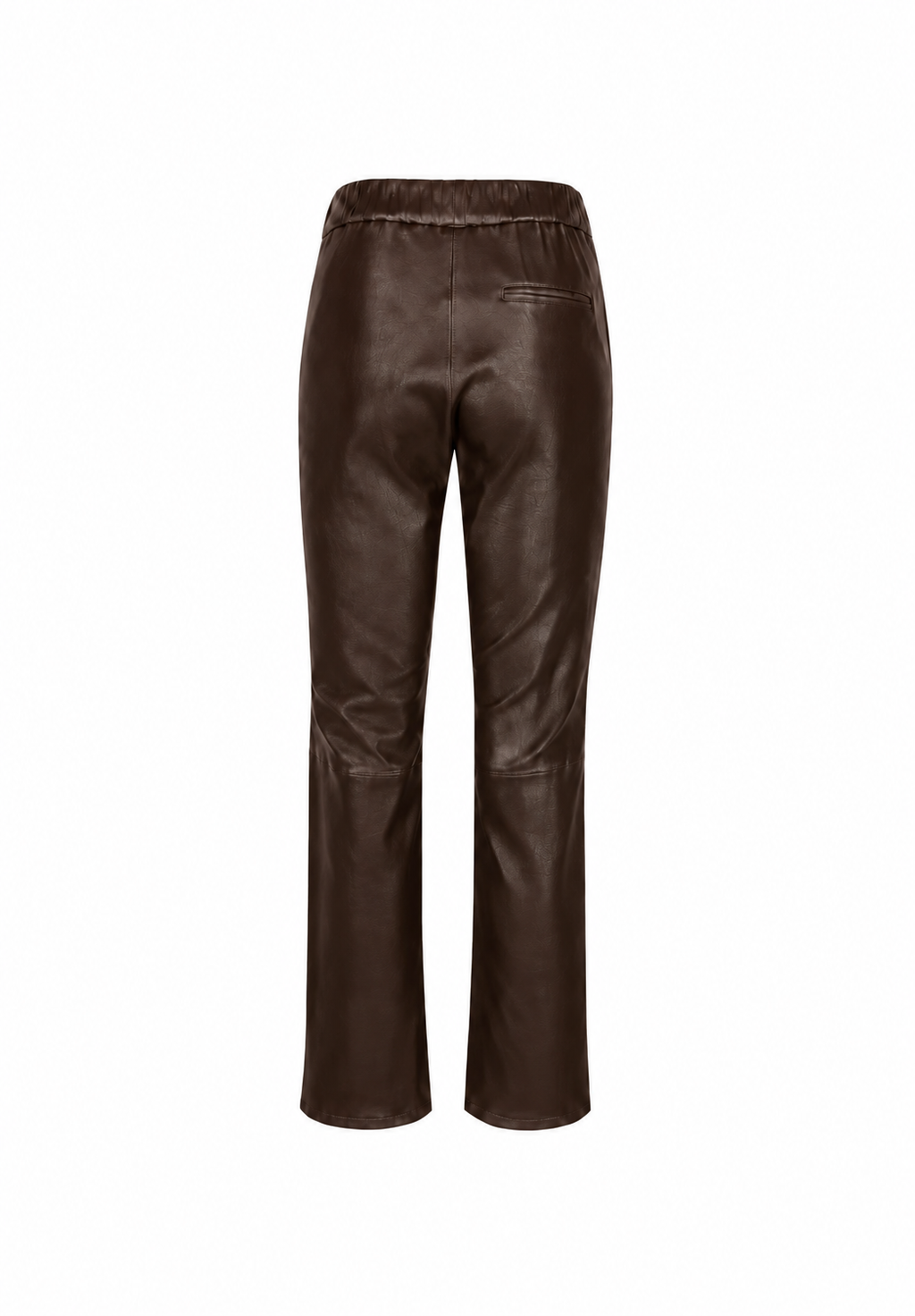 Relax Bootcut I Leather Trousers - Dark Brown
