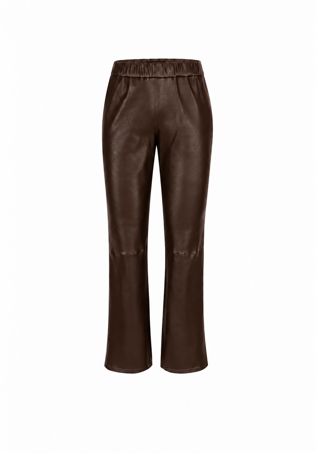 Relax Bootcut I Leather Trousers - Dark Brown
