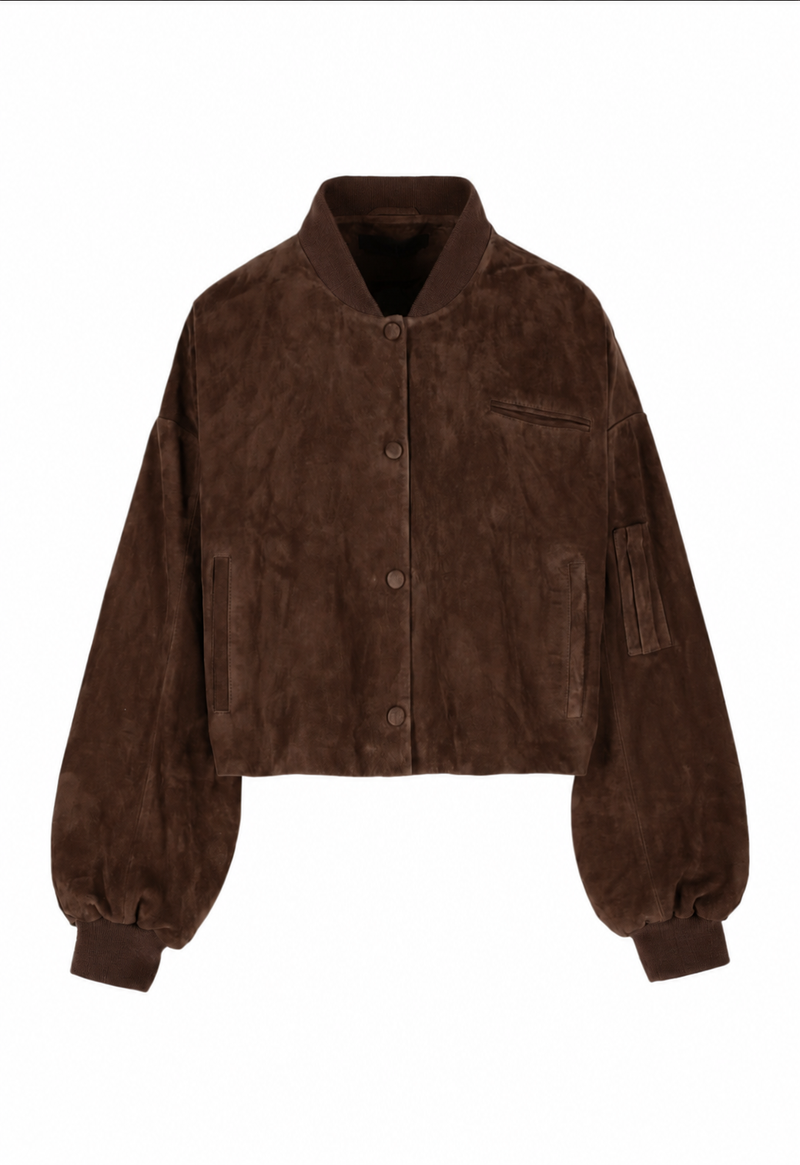 Viktorya I Suede Jacket - Brown