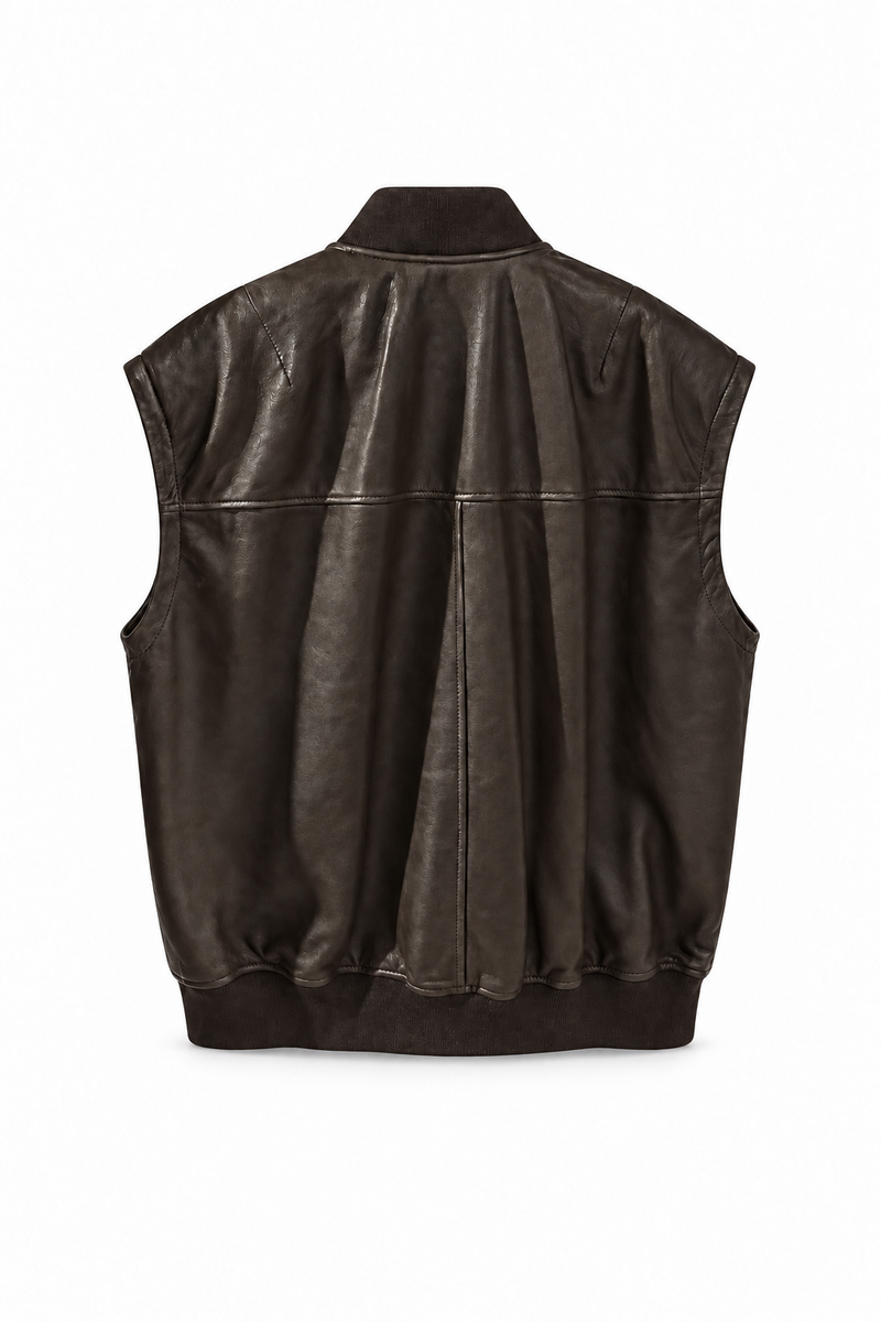 Jale I Leather Jacket - Dark Brown