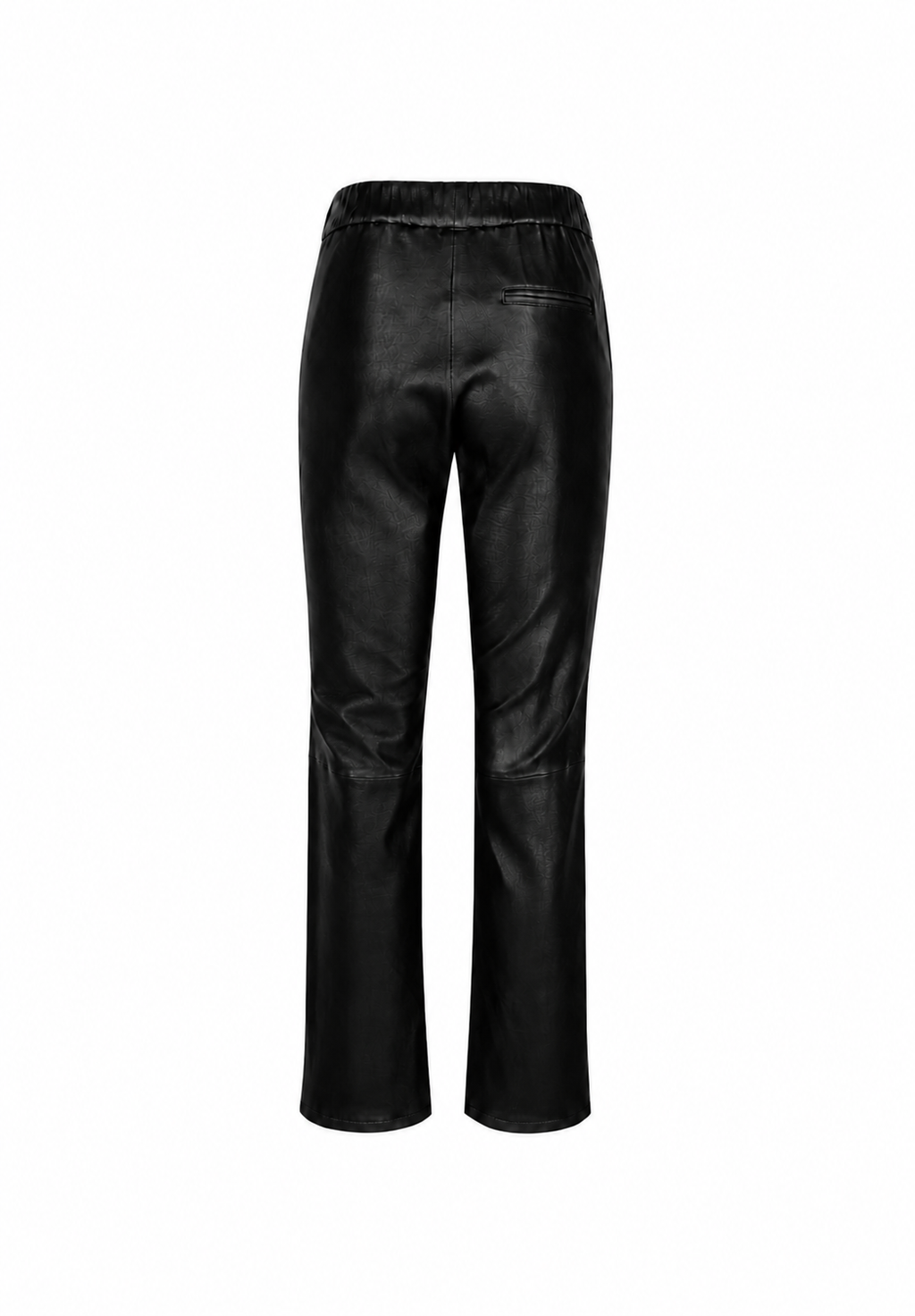 Relax Bootcut +5cm I Leather Trousers - Black