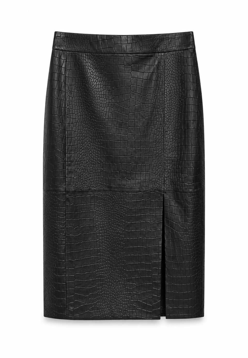 Selma I Croco Skirt - Black