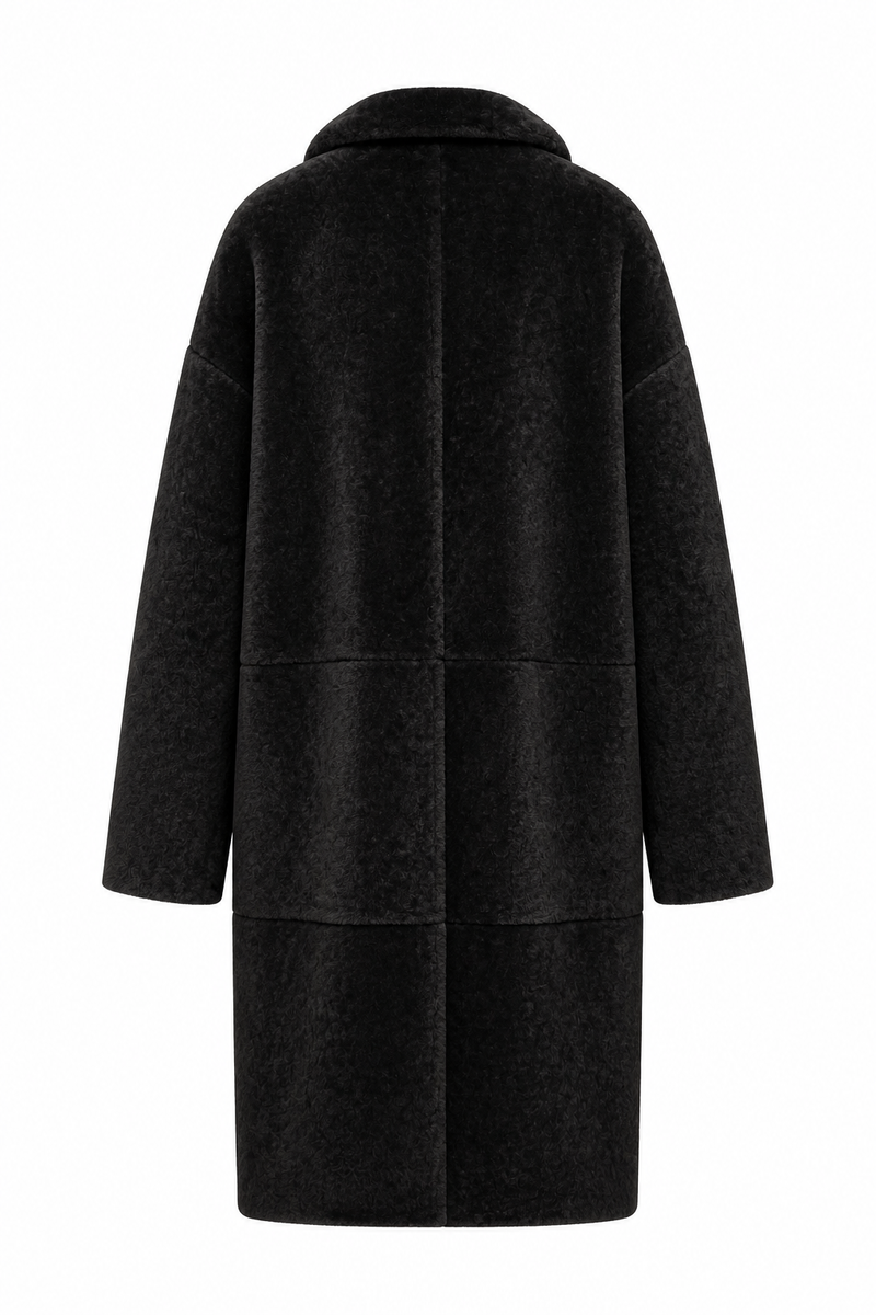 Nancy Long I Shearling Coat - Dark Brown